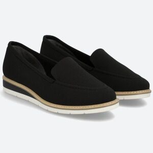 Me Too Shoes Autry15 Flat in Black l Canvas l Loafers l Office l Work l Business